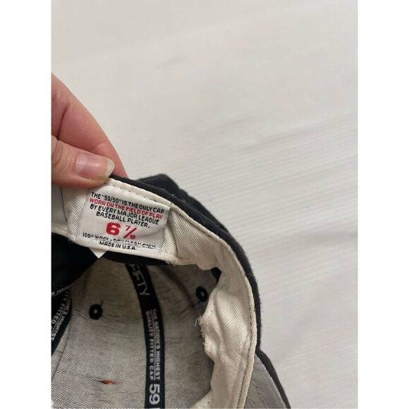 Vintage Baltimore Orioles Hat Cap Fitted 6 7/8 Black Diamond Adult - Picture 4 of 5